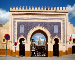 Bab Bou Jeloud, la puerta azul de la medina de Fez