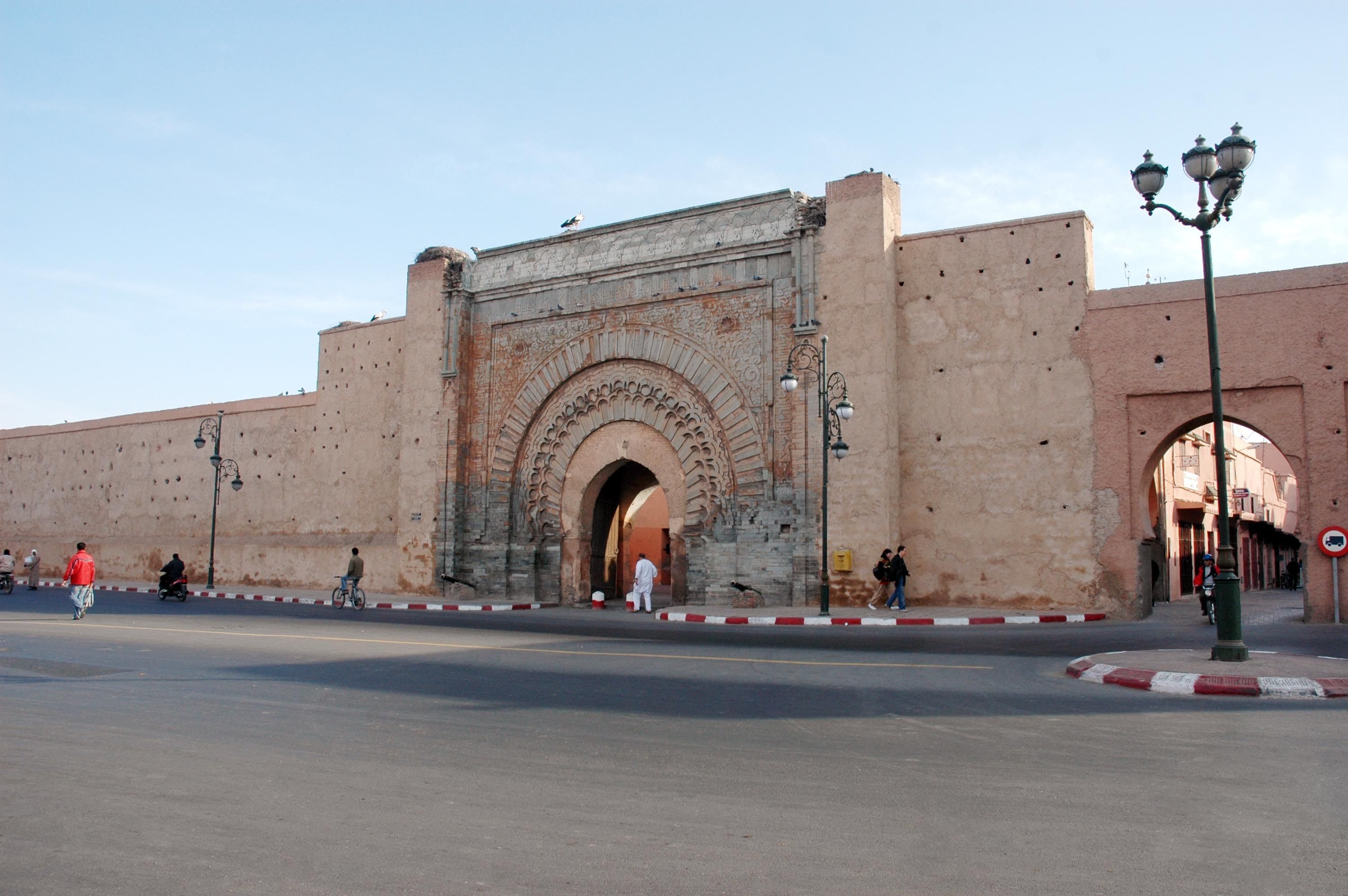 puertas marrakech, bab agnaou, medina marrakech, arquitectura almohade, kasbah marrakech, patrimonio unesco marrakech
